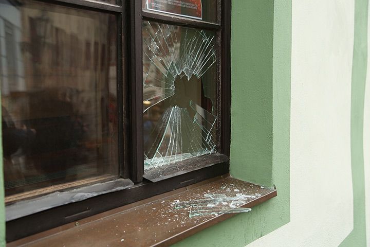 A2B Glass are able to board up broken windows while they are being repaired in Wymondham.